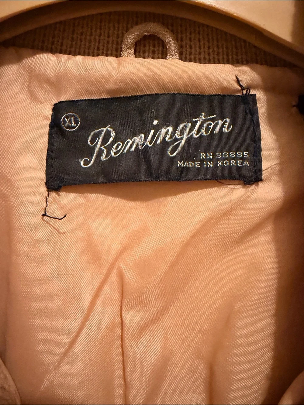 Remington Leather Beige/Tan Lined Jacket